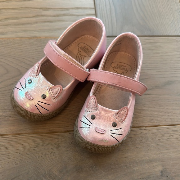 Pink Cat Face Kids Shoes - Picture 1 of 4